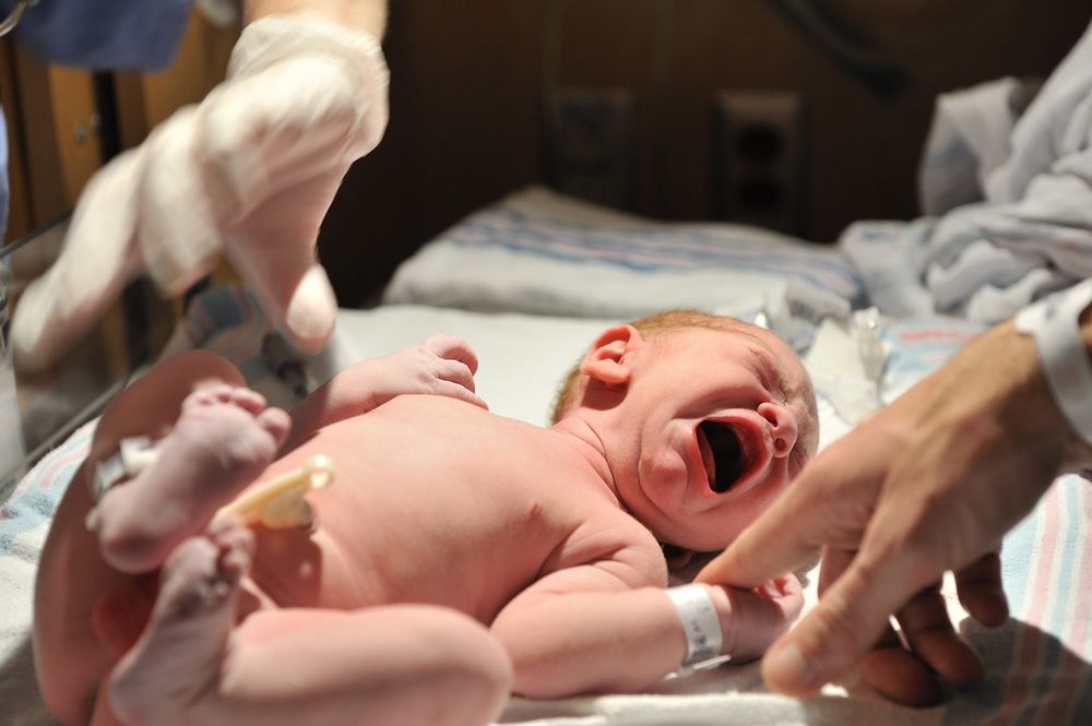 Crying infant